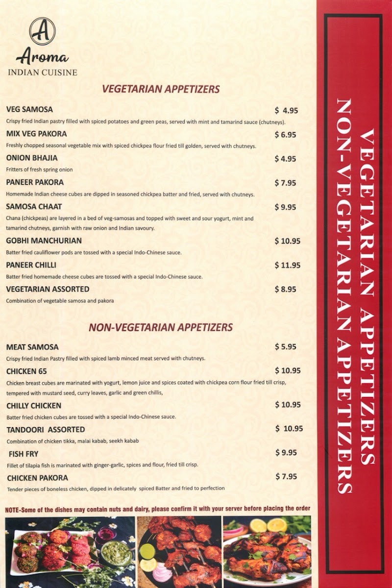 Aroma Indian Cuisine Menu-1